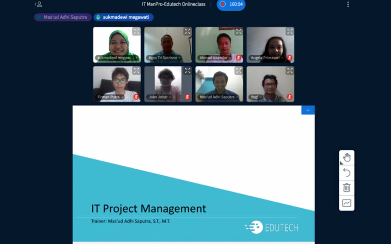 Training Online IT Project Management with Microsoft Project Application